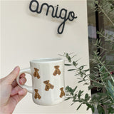 Qfdian Teddy Bear Cozy Coffee Mug