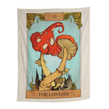 Qfdian The Lovers Mushrooms Tapestry