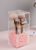 Qfdian Pearl Beads Makeup Brush Organizer