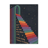 Qfdian Trippy Rainbow Vaporwave Canvas Posters