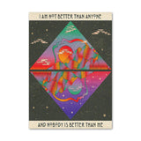 Qfdian Trippy Rainbow Vaporwave Canvas Posters