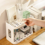 Qfdian Minimalist Two-Storey Desk Shelf