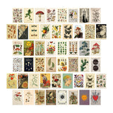 Qfdian Retro Botanical Wall Collage Cards