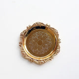 Qfdian Retro Gloss Metal Jewelry Tray