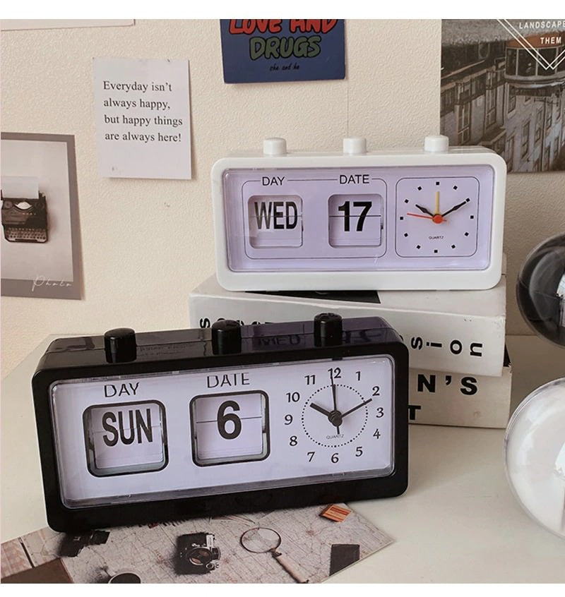 Qfdian Vintage Mechanical Flip Clock