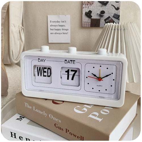 Qfdian Vintage Mechanical Flip Clock