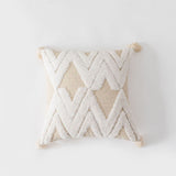 Qfdian Bohemian Geometry Tufted Pillow