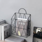 Qfdian Nordic Geometry Wall Hanging Paper Holder