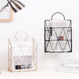 Qfdian Nordic Geometry Wall Hanging Paper Holder