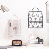 Qfdian Nordic Geometry Wall Hanging Paper Holder