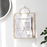 Qfdian Nordic Geometry Wall Hanging Paper Holder