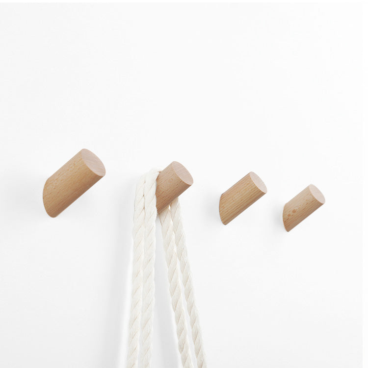 Qfdian Creative Wooden Wall Hooks