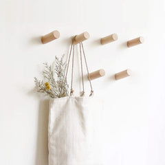 Qfdian Creative Wooden Wall Hooks