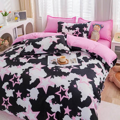 Qfdian Y2K Stars Bedding Set