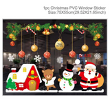 Qfdian Merry Christmas Wall Stickers Window Glass Stickers Christmas Decorations For Home  Christmas Ornaments Xmas New Year 2022