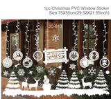 Qfdian Merry Christmas Wall Stickers Window Glass Stickers Christmas Decorations For Home  Christmas Ornaments Xmas New Year 2022
