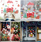 Qfdian Merry Christmas Wall Stickers Window Glass Stickers Christmas Decorations For Home  Christmas Ornaments Xmas New Year 2022