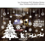 Qfdian Merry Christmas Wall Stickers Window Glass Stickers Christmas Decorations For Home  Christmas Ornaments Xmas New Year 2022