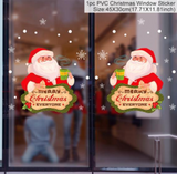 Qfdian Merry Christmas Wall Stickers Window Glass Stickers Christmas Decorations For Home  Christmas Ornaments Xmas New Year 2022