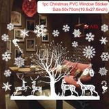 Qfdian Merry Christmas Wall Stickers Window Glass Stickers Christmas Decorations For Home  Christmas Ornaments Xmas New Year 2022