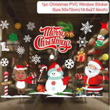 Qfdian Merry Christmas Wall Stickers Window Glass Stickers Christmas Decorations For Home  Christmas Ornaments Xmas New Year 2022