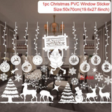 Qfdian Merry Christmas Wall Stickers Window Glass Stickers Christmas Decorations For Home  Christmas Ornaments Xmas New Year 2022