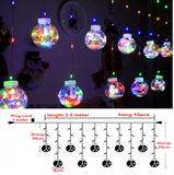 Qfdian New LED Curtain String Light Ball Santa Claus Christmas New Year Christmas Decortions for Home Xmas Navidad Tree Decoration