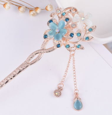 Qfdian Vintage Chinese Traditional Flower Hairpin Classic Hair Stick Elegant Women Elegant Hanfu Hair Accessories заколка для волос