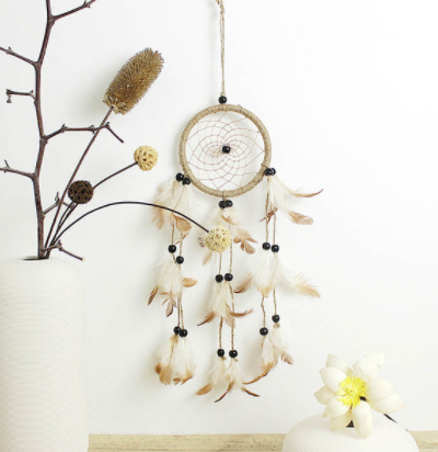 Qfdian valentines day gifts for her  Home decoration girl heart room pendant simple dream catcher small night light handmade lovely birthday gift Wedding decoration