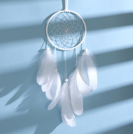 Qfdian valentines day gifts for her  Home decoration girl heart room pendant simple dream catcher small night light handmade lovely birthday gift Wedding decoration