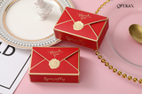 Qfdian Simple Creative Gift Box Packaging Envelope Shape Wedding Gift Candy Box Favors Birthday Party Christmas Jelwery Decoration