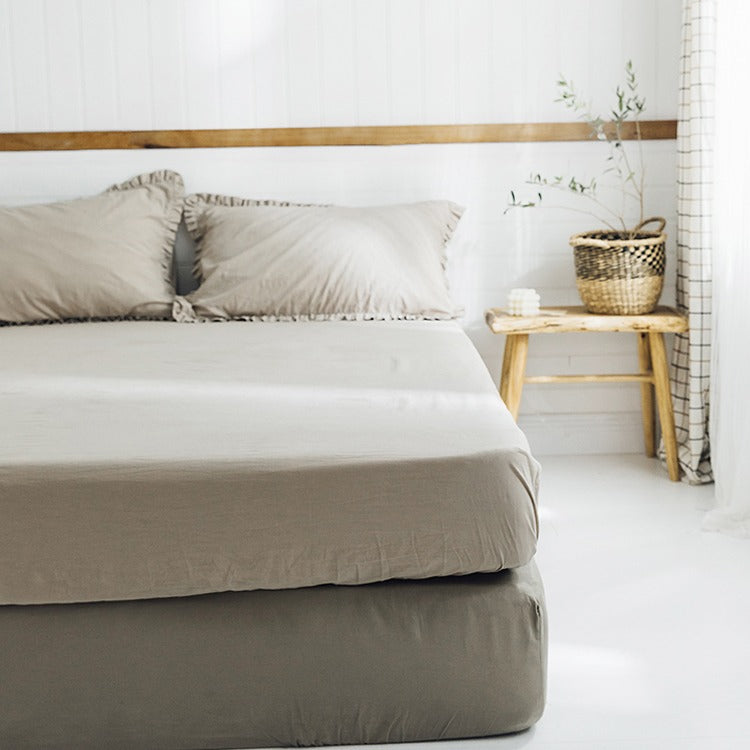 Simple Washed Cotton Simmons Non-Slip Protective Bed Sheet