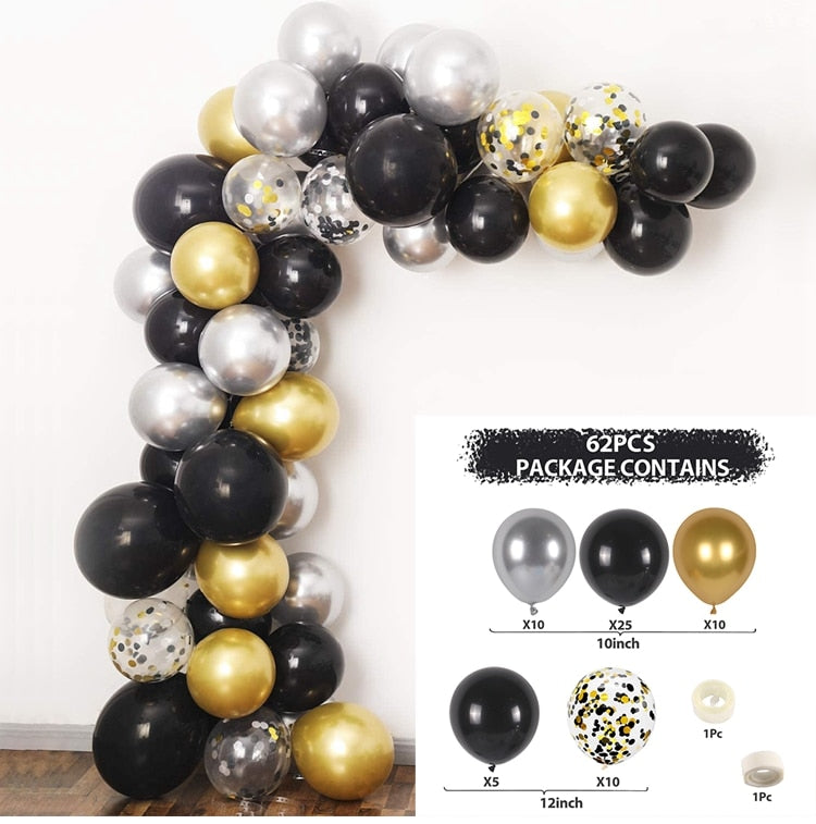 Qfdian halloween decorations christmas decorations Macaron Balloons Garland Latex Ballons Arch Happy Birthday Party Decor Kids Adult Wedding Baloon Chain Baby Shower Balon