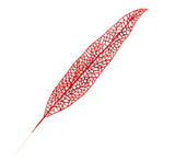 Qfdian  Christmas ornaments decoration flower grass hollow discharge class simulation fake flower leaf