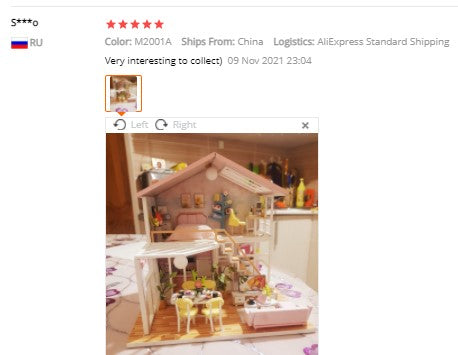 Qfdian gifts for women hot sale new DIY DollHouse Miniature Doll House With Furniture Kit Wooden House Miniaturas Toys For Children New Year Christmas Gift