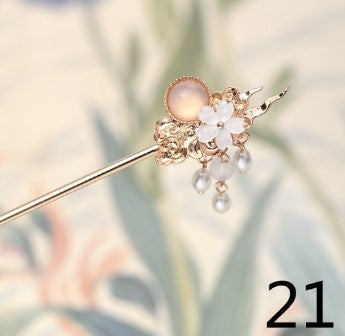 Qfdian 1set Vintage Chinese Traditional hanfu Butterfly Hairpin Classic Retro Hair Stick Fashion Women Elegant Hair Pin Accessories