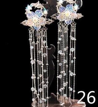 Qfdian 1set Vintage Chinese Traditional hanfu Butterfly Hairpin Classic Retro Hair Stick Fashion Women Elegant Hair Pin Accessories