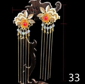 Qfdian 1set Vintage Chinese Traditional hanfu Butterfly Hairpin Classic Retro Hair Stick Fashion Women Elegant Hair Pin Accessories