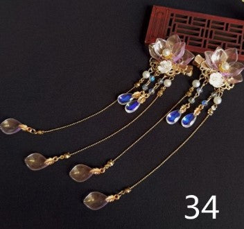 Qfdian 1set Vintage Chinese Traditional hanfu Butterfly Hairpin Classic Retro Hair Stick Fashion Women Elegant Hair Pin Accessories