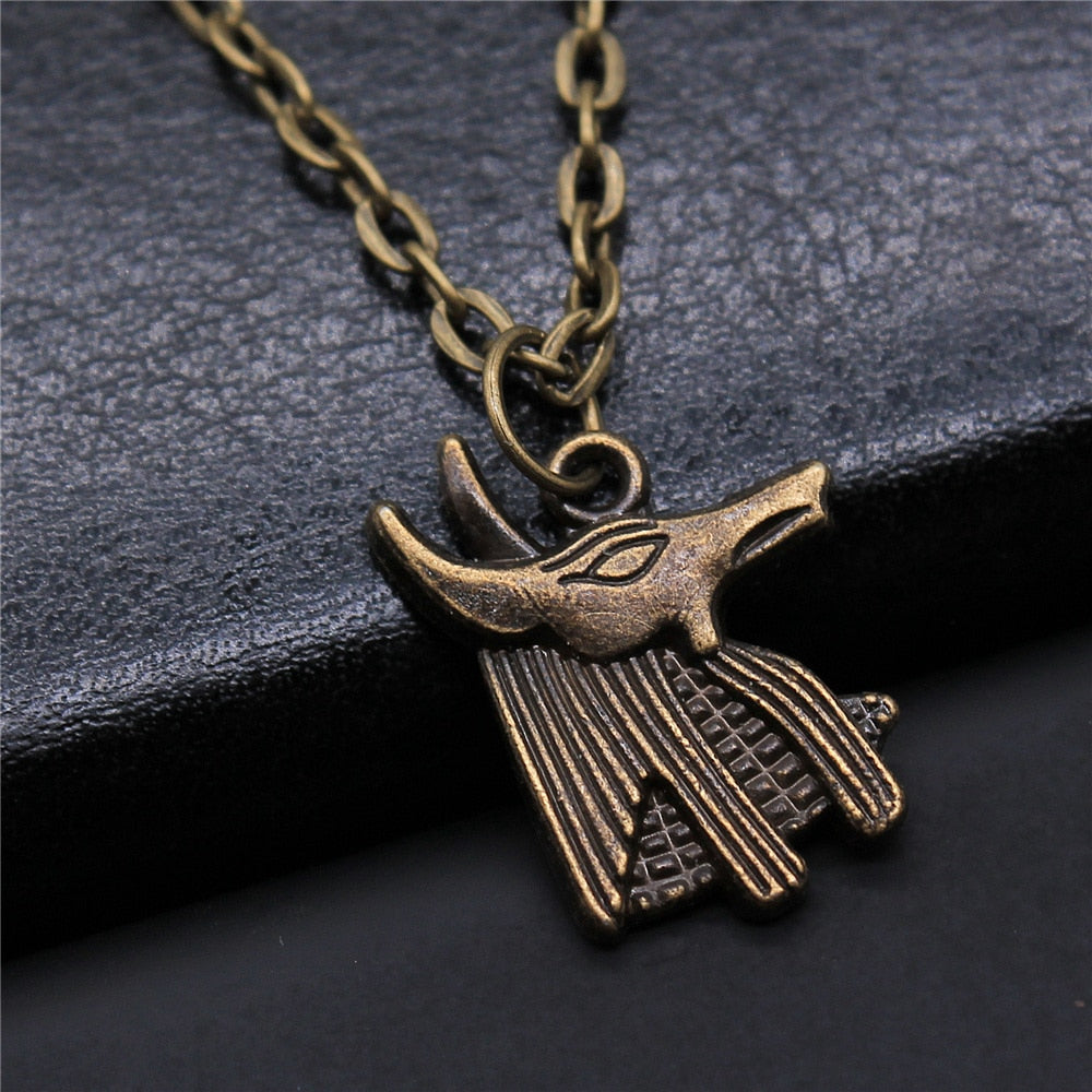 Qfdian father's day gifts  Egyptian Jewelry Gift Egyptian God Pharaoh The Eye Of Horus Ankh Cross Pendant Necklace African Gift