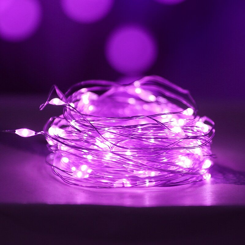 Qfdian Party decoration hot sale new LED Light String Fairy Garland Copper Wire Lights Christmas Festoon Birthday Wedding Valentine&#39;s Day Gift Led Party Decoration