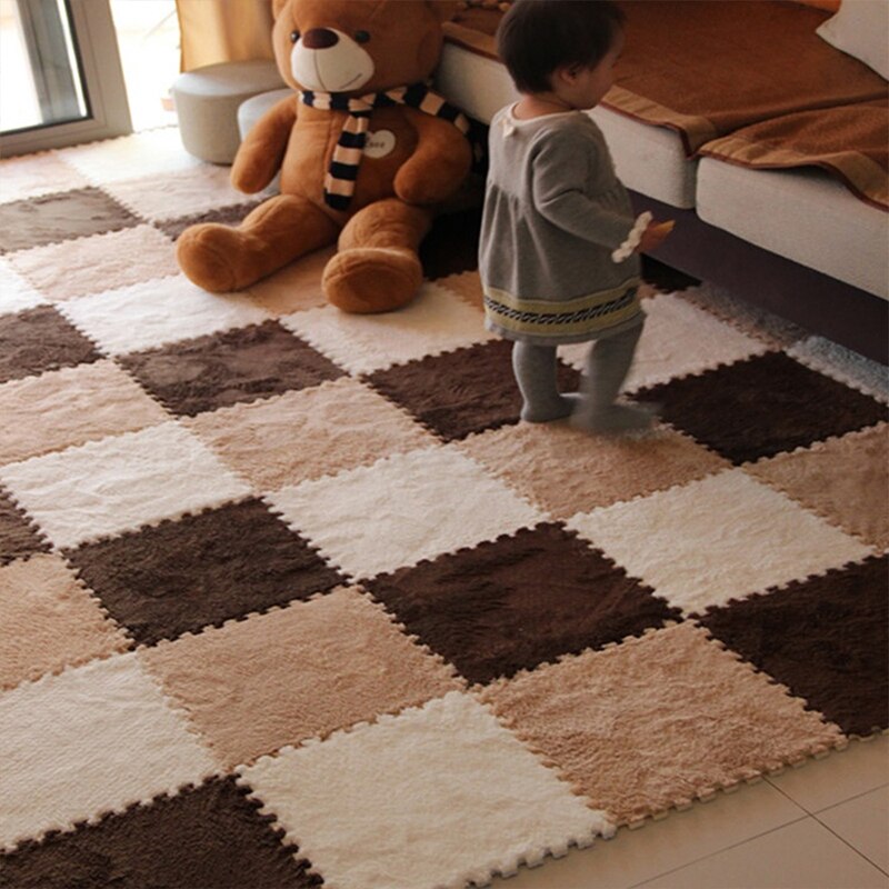 Qfdian easter gifts 10Pcs/Lot  Children EVA Foam Developing Mat Puzzle Carpet Plush Baby Play Mat For Kids Soft Floor Rug Game Crawling Play Mat