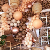 Qfdian Party decoration hot sale new 30/50 5/10inch Coffee Brown Khaki Skin Color Animal Pattern Balloon Jungle Party Balloon Decoration Birthday Party Supplies
