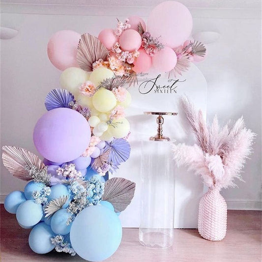 Qfdian wedding decorations hot sale new 77Pcs Mix Macaron Color Balloon Garland Kit Balloons Arch Chain Pink Latex Globos Baby Dhower Birthday Wedding Party Decorations