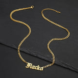 Personalized Stainless Steel Arabic Name Custom Necklaces For Women Men Gold Color Chain Lover Necklace Jewelry