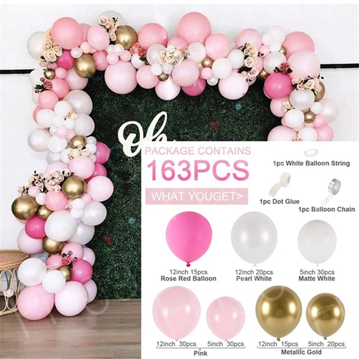 Qfdian 104pcs Bule Silver Macaron Metal Balloon Garland Arch Wedding Birthday Balloons Decoration Party Balloons For Kids Baby Shower