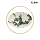 Qfdian Christmas 10-40cm Gold Iron Metal Ring Hoop Wreath Garland Floral Wreath For Home DIY Handmade Door Hanging Wedding Decoration Baby Shower