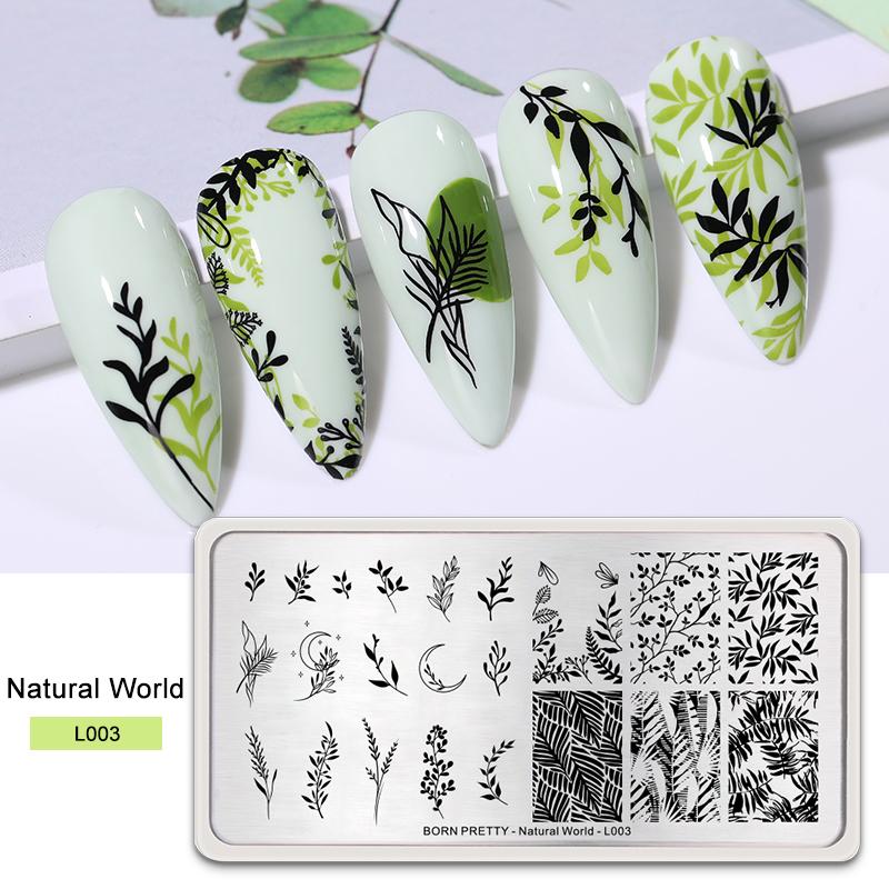 Qfdian Valentine Day Nail Stamping Plates Heart Love Animal Artist Stamping Template Nail Design Stencil Tools Manicure