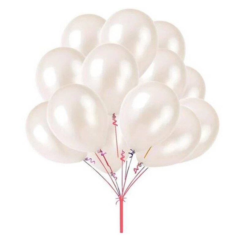 Qfdian Party decoration 20pcs 12'' Silver Blue Red Gold Black Pink Colour Latex Balloons Happy Birthday Party Decorations Kids Gifts Supplies Air Globos