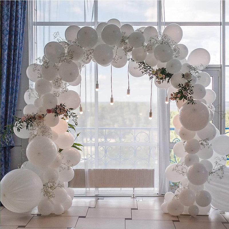 Qfdian Matte Pure White Balloons Wedding Decoration Birthday Party Baby Shower Round Helium Ballon 5inch 10inch 12inch 18inch 36inch